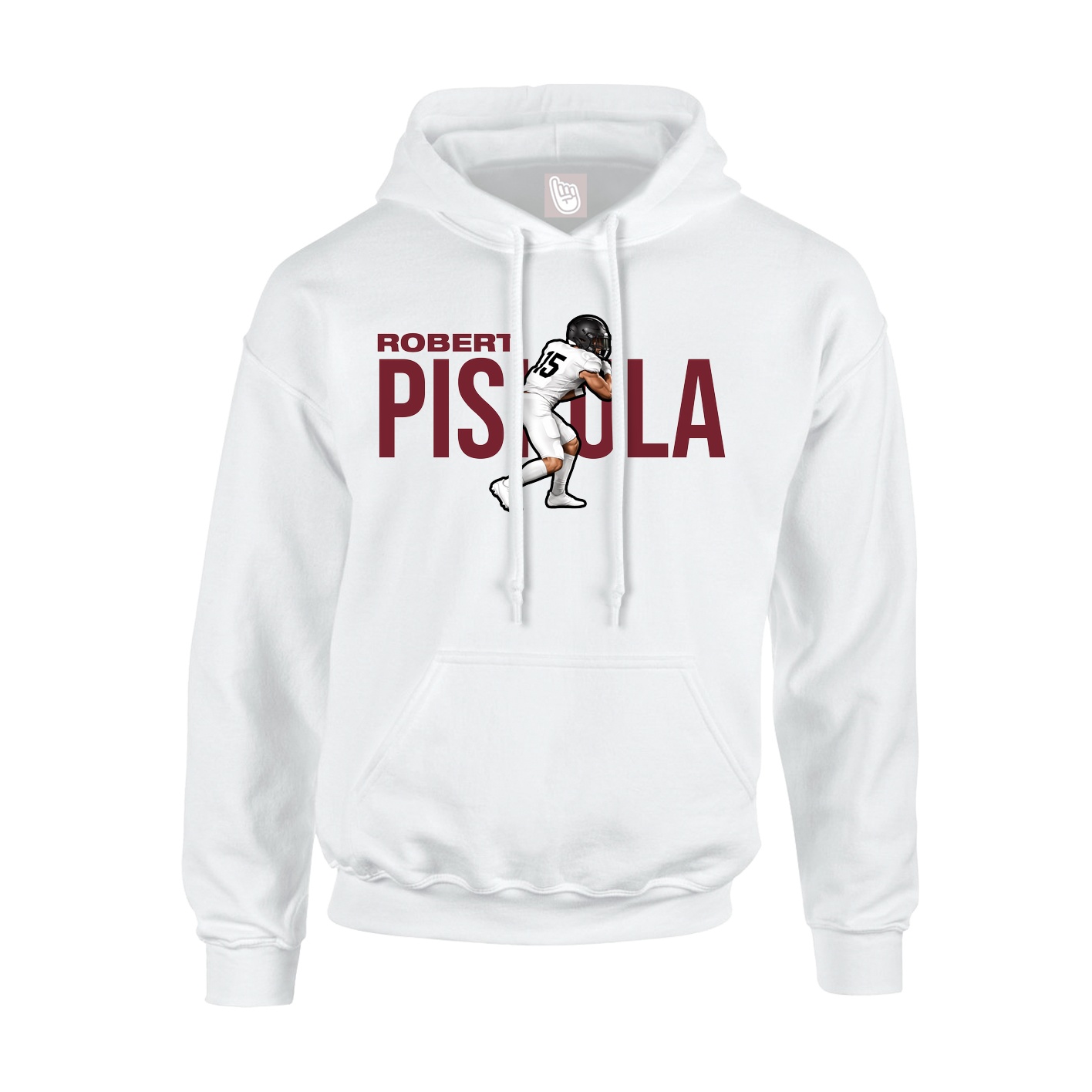 Youth Hoodie — Player Name in White