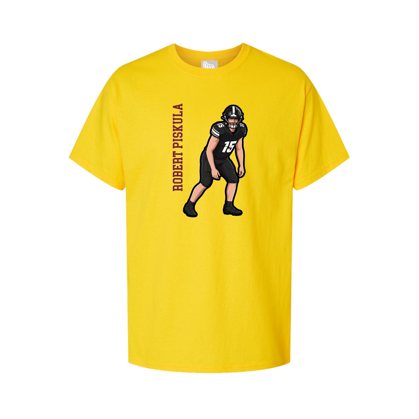 Tee — Name Vertical in Gold