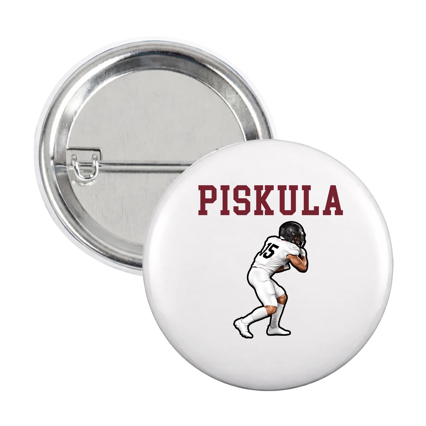Game Day Button — Shirsey in White