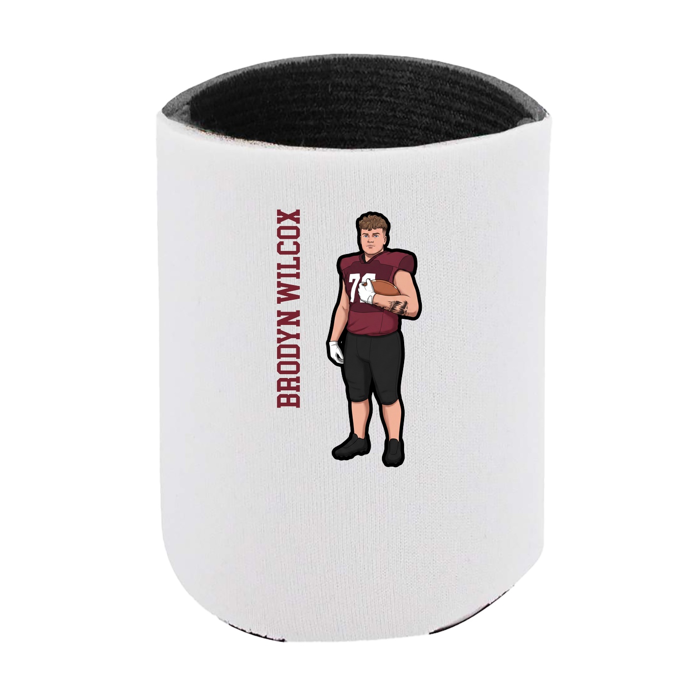 Can Holder — Name Vertical in White