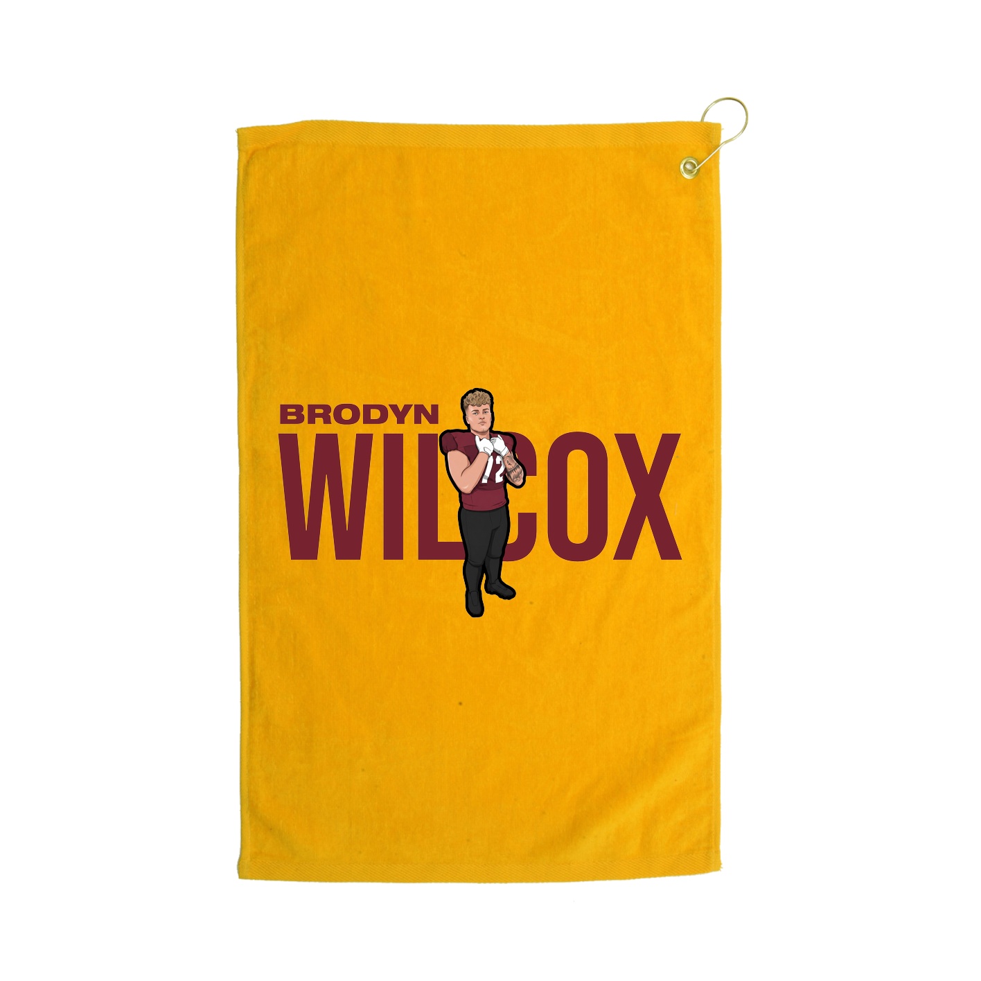 Golf Towel — Player Name in Gold