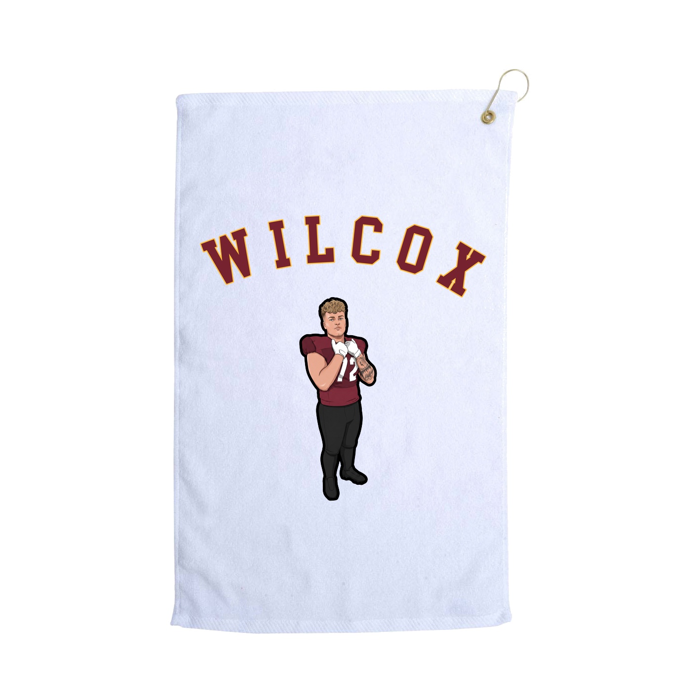 Golf Towel — Shirsey Arch in White