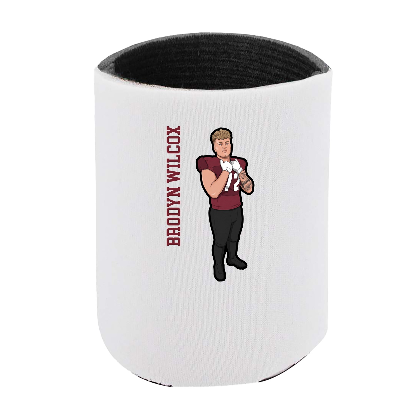 Can Holder — Name Vertical in White