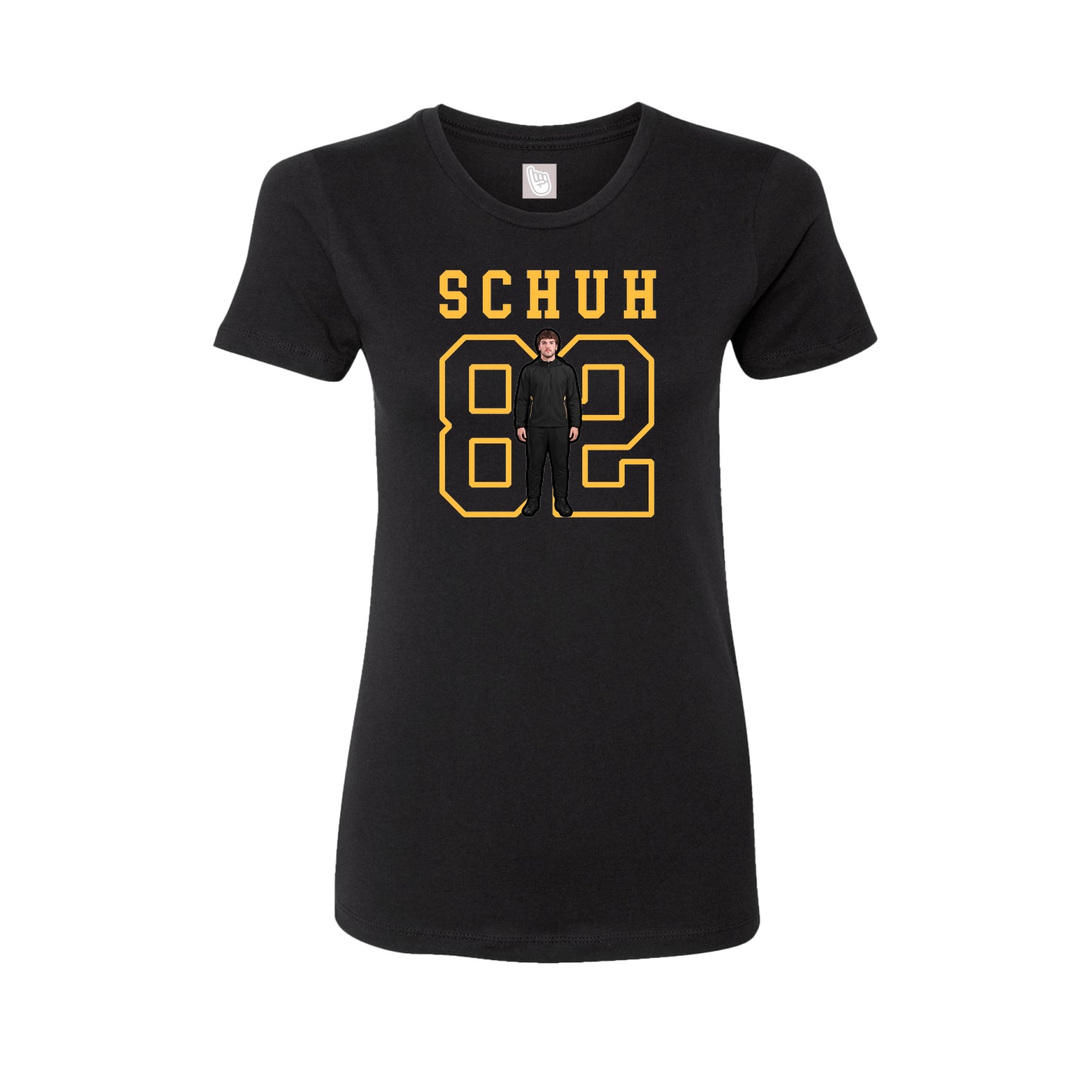 Fitted Women's Tee — Shirsey in Black