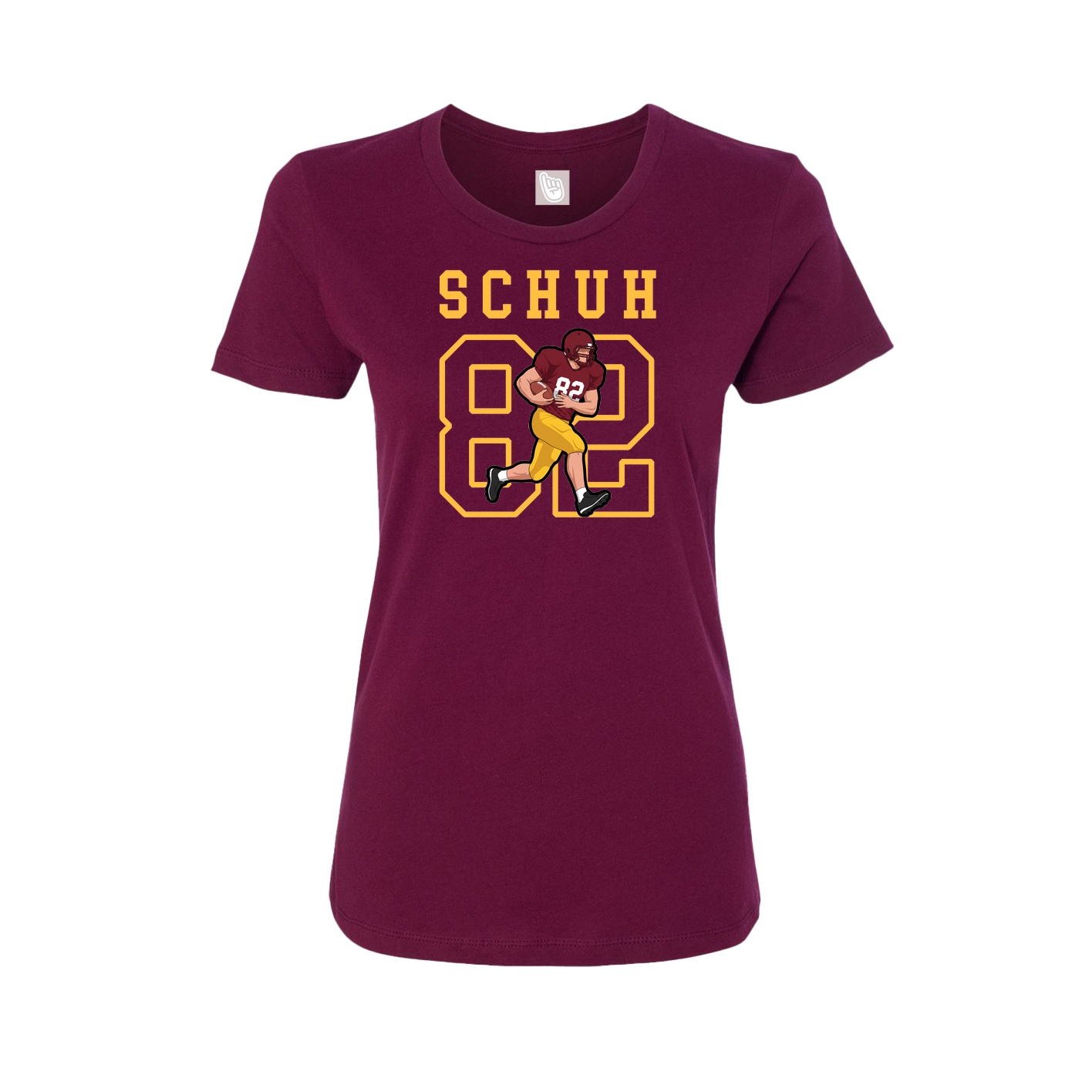 Fitted Women's Tee — Shirsey in Maroon