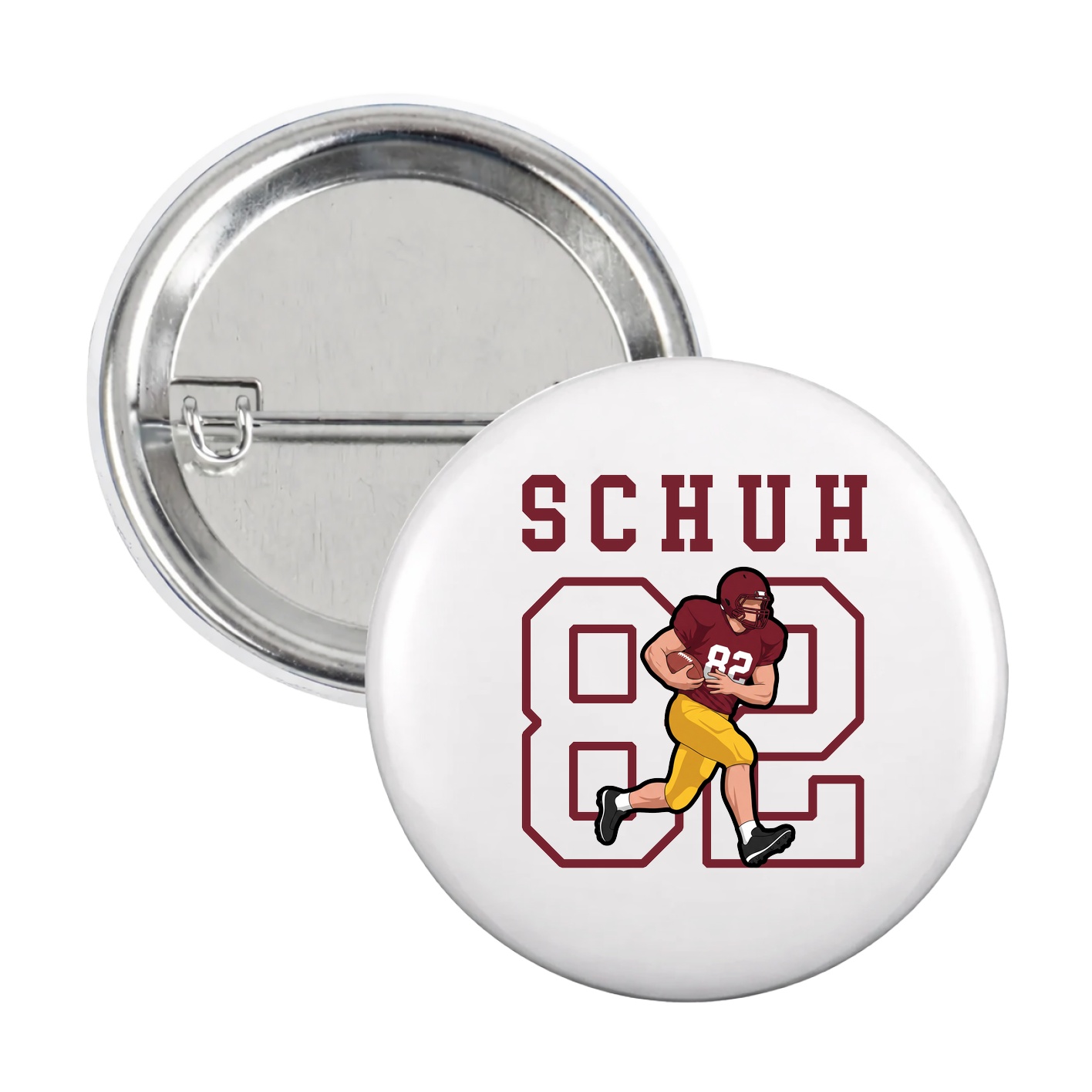 Game Day Button — Shirsey in White