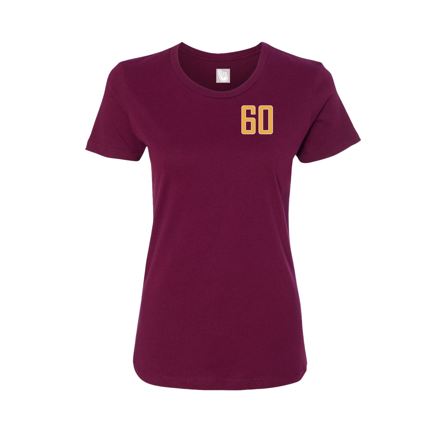 Fitted Women's Tee — Front Shirsy in Maroon