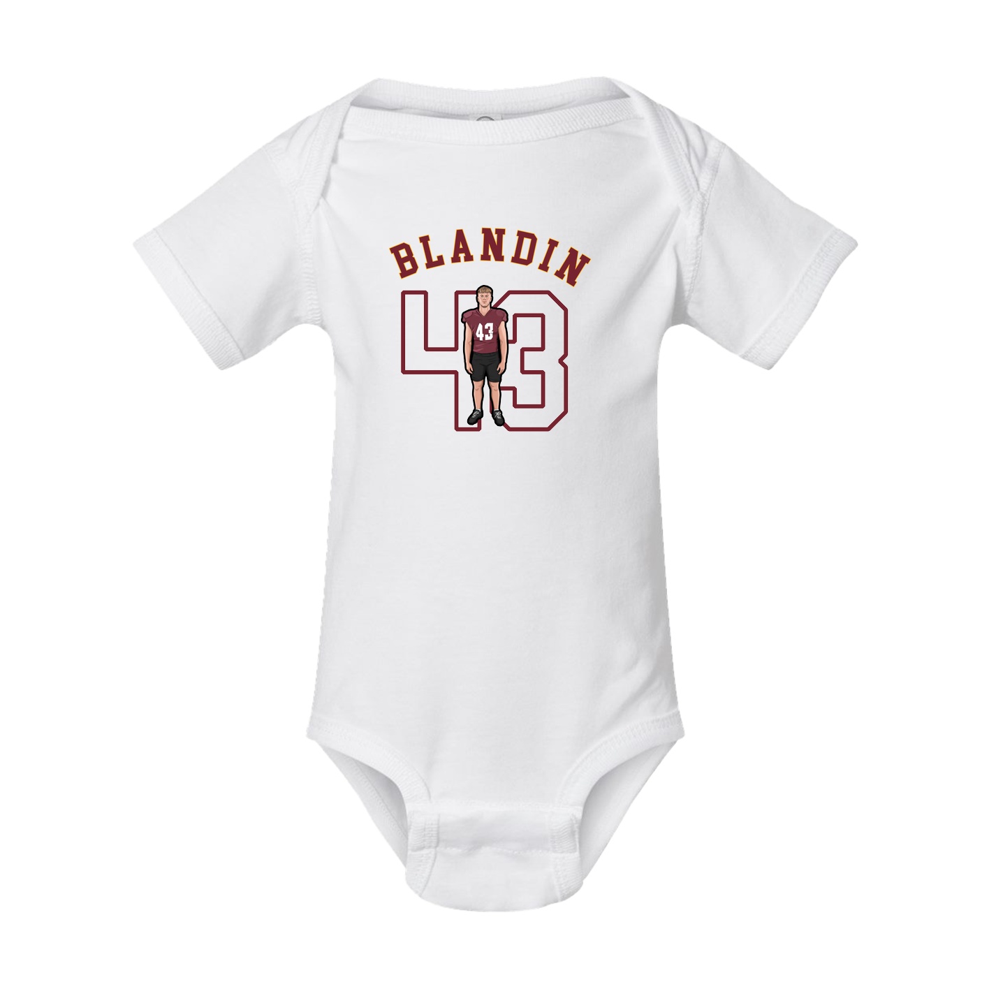 Baby Onesie — Shirsey Arch in White