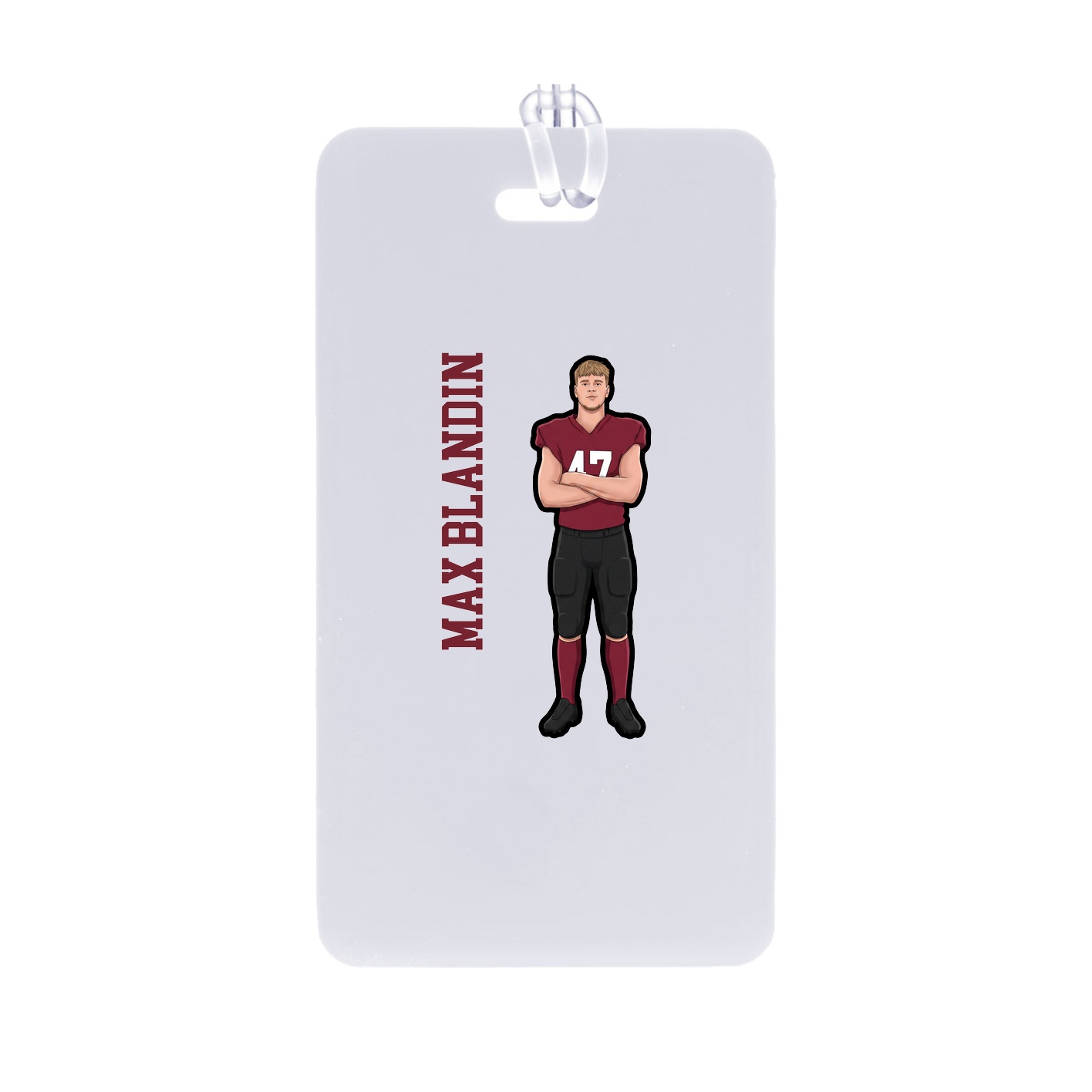 Bag Tag — Name Vertical in Classic