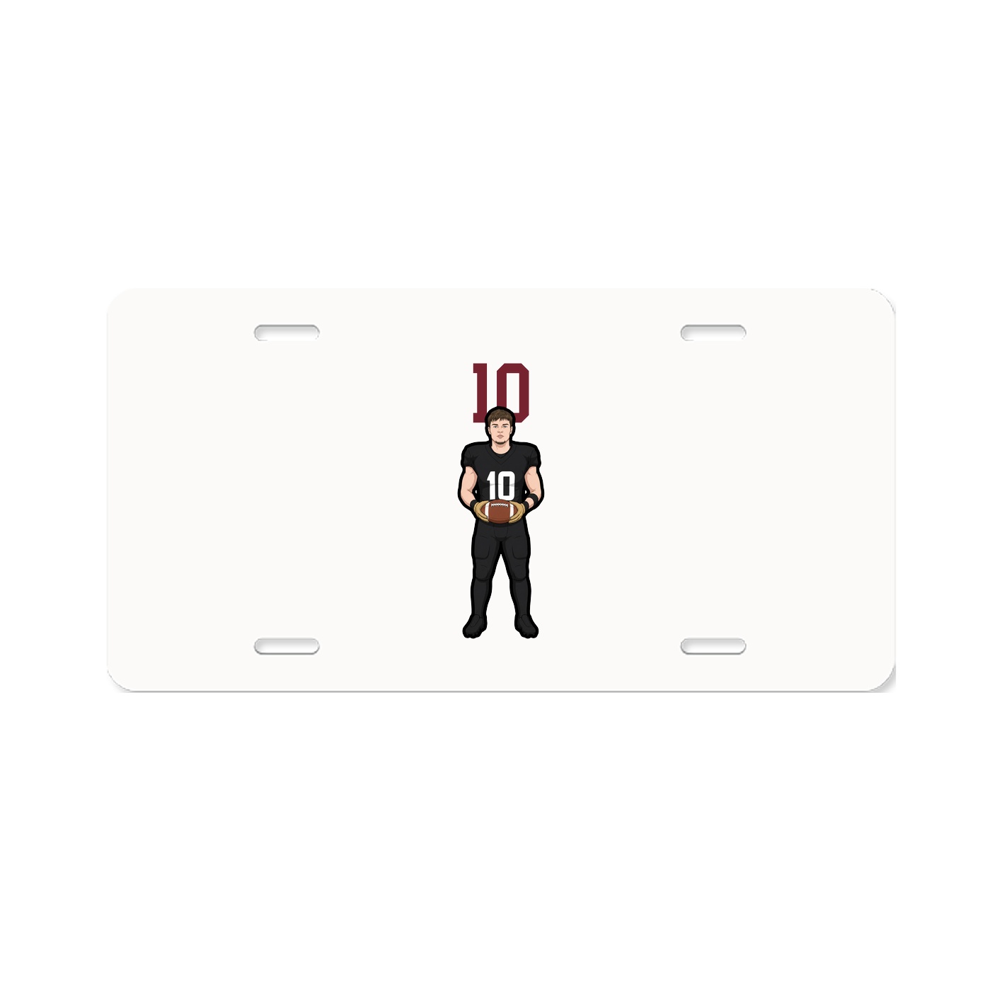 License Plate — Number Top in Classic