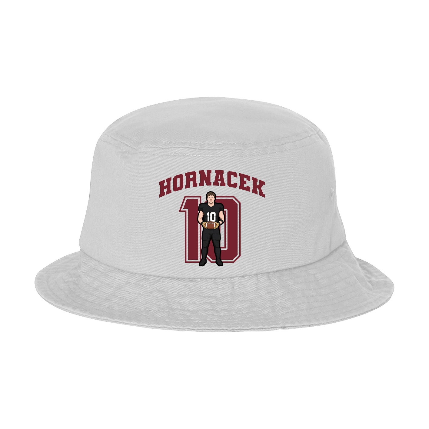Bucket Cap — Number in White