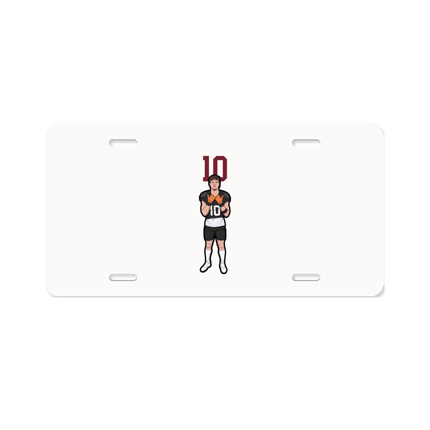 License Plate — Number Top in Classic