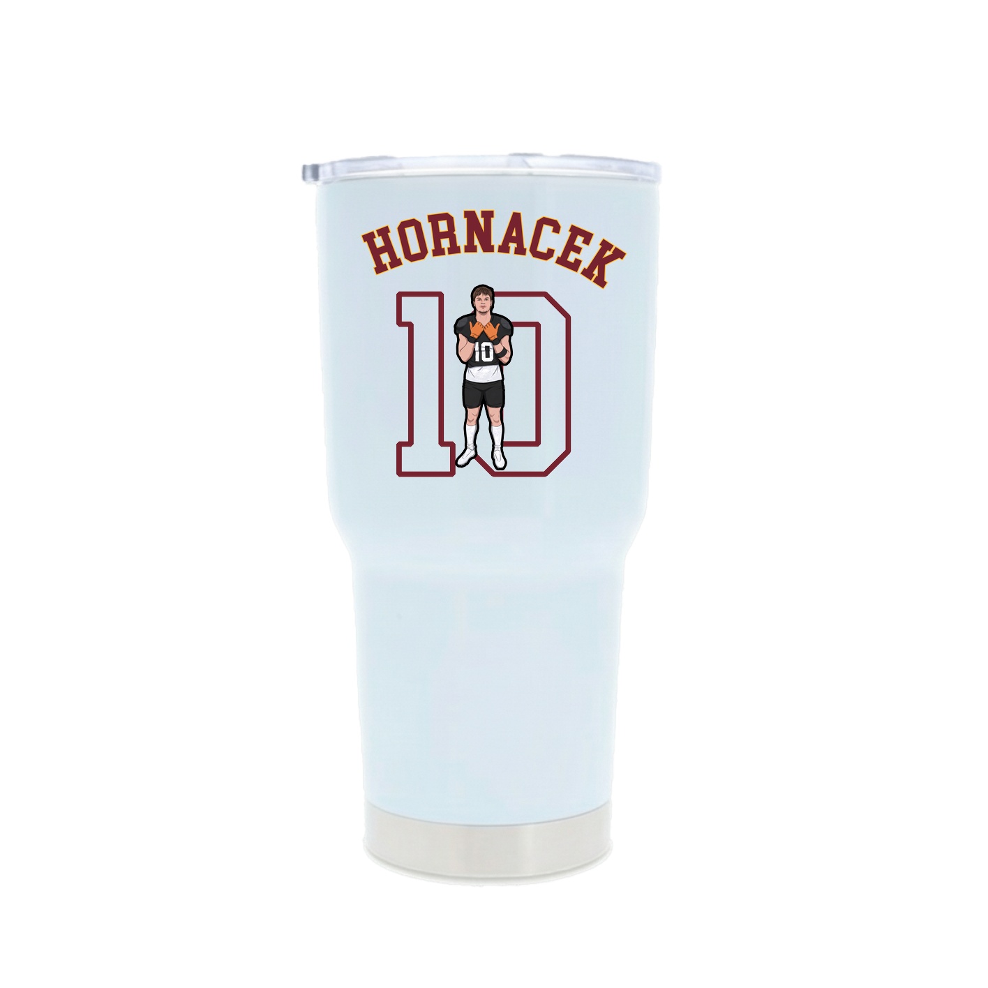 30oz Stainless Steel Tumbler — Shirsey Arch in White