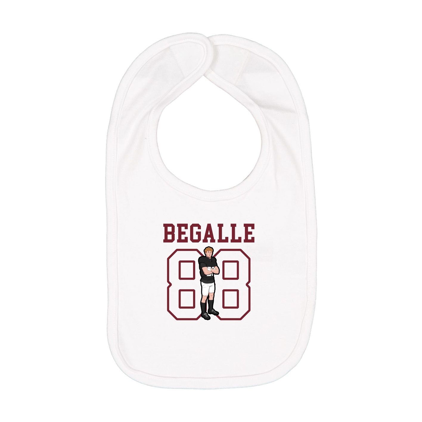 Infant Bib — Shirsey in White