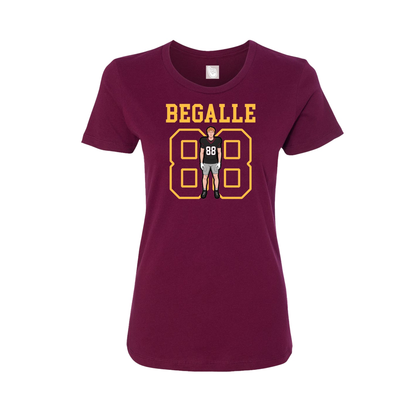 Fitted Women's Tee — Shirsey in Maroon