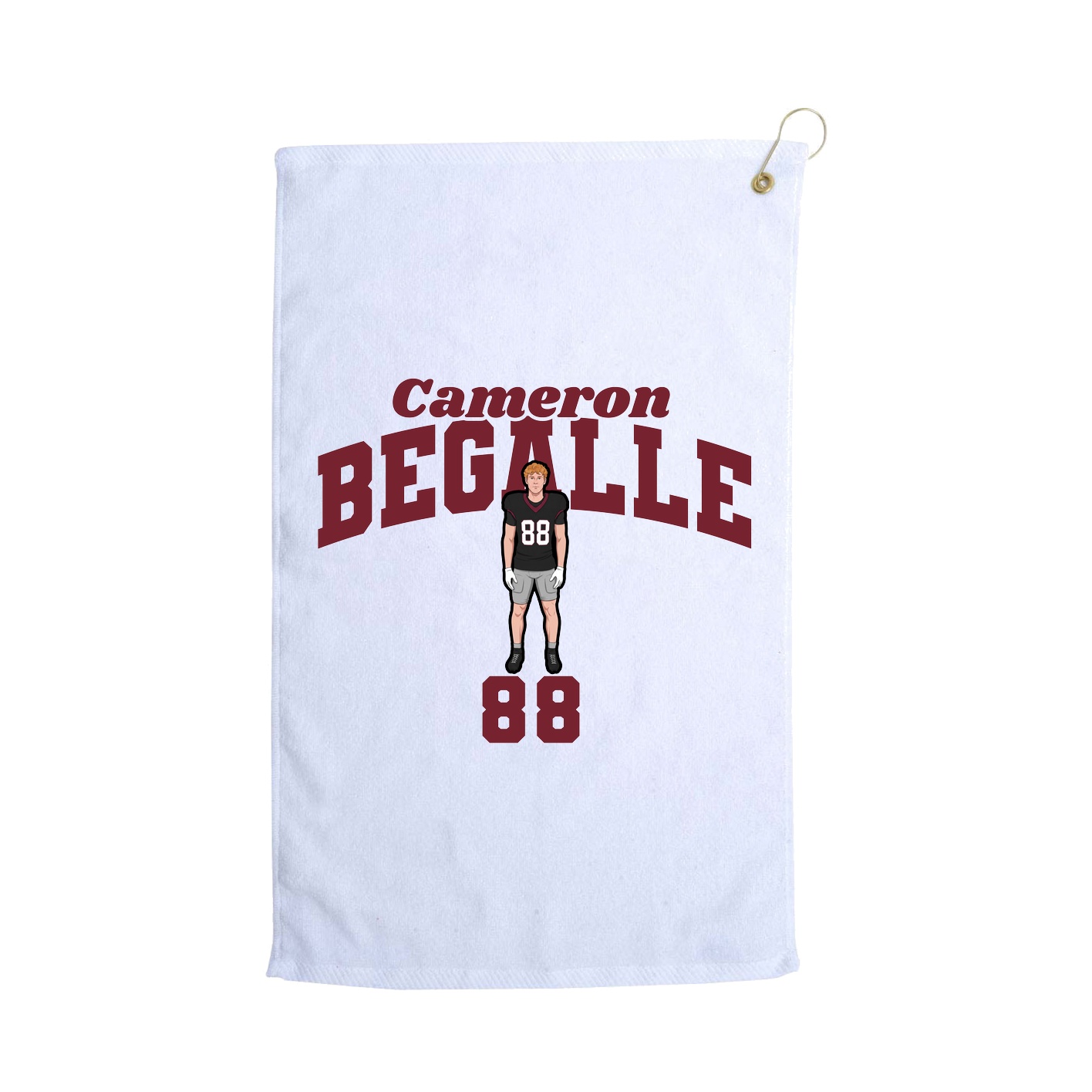 Golf Towel — Signature Arch in White