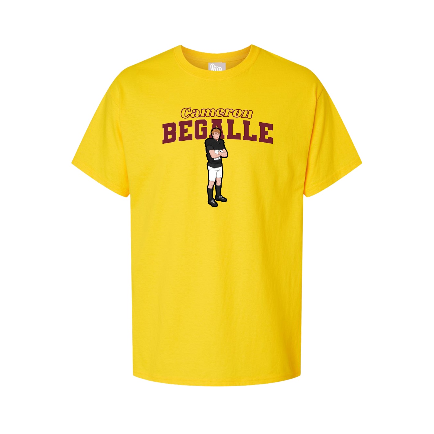 Youth Tee — Name Arch in Gold