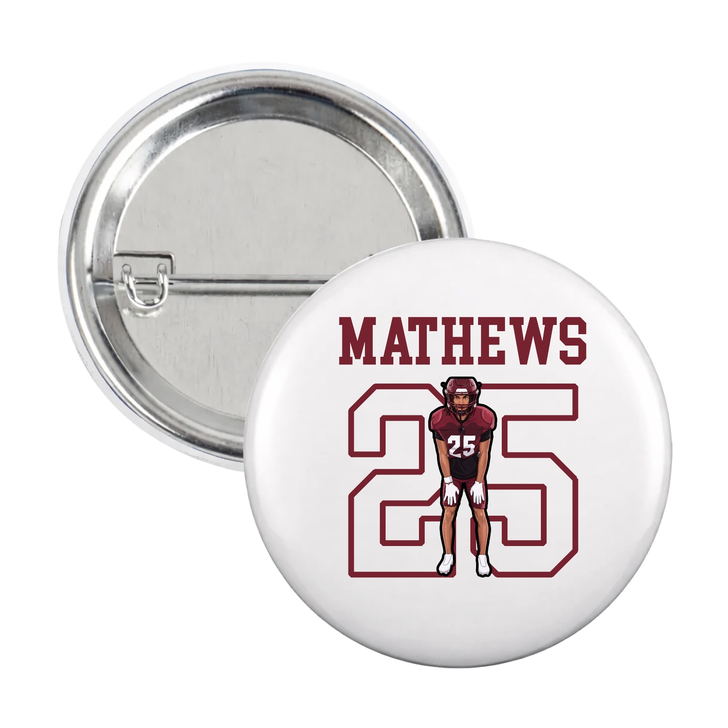Game Day Button — Shirsey in White