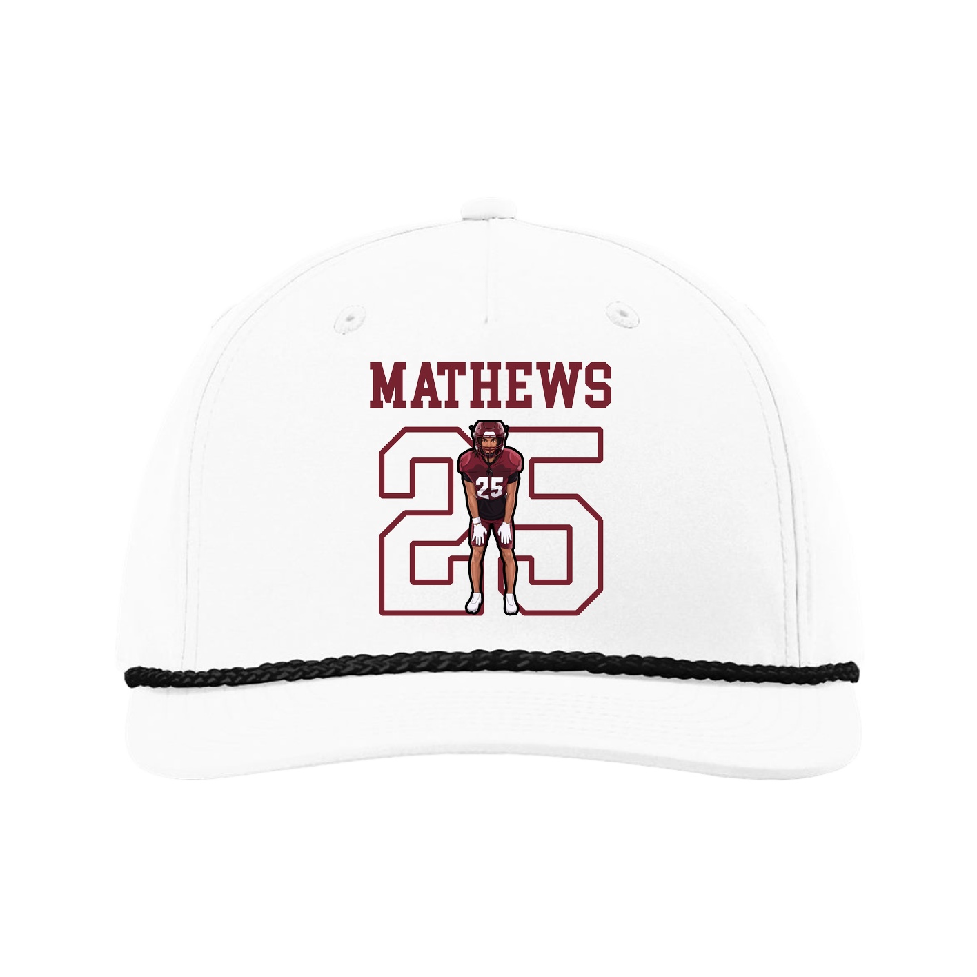 Five-Panel Classic Rope Cap — Shirsey in White