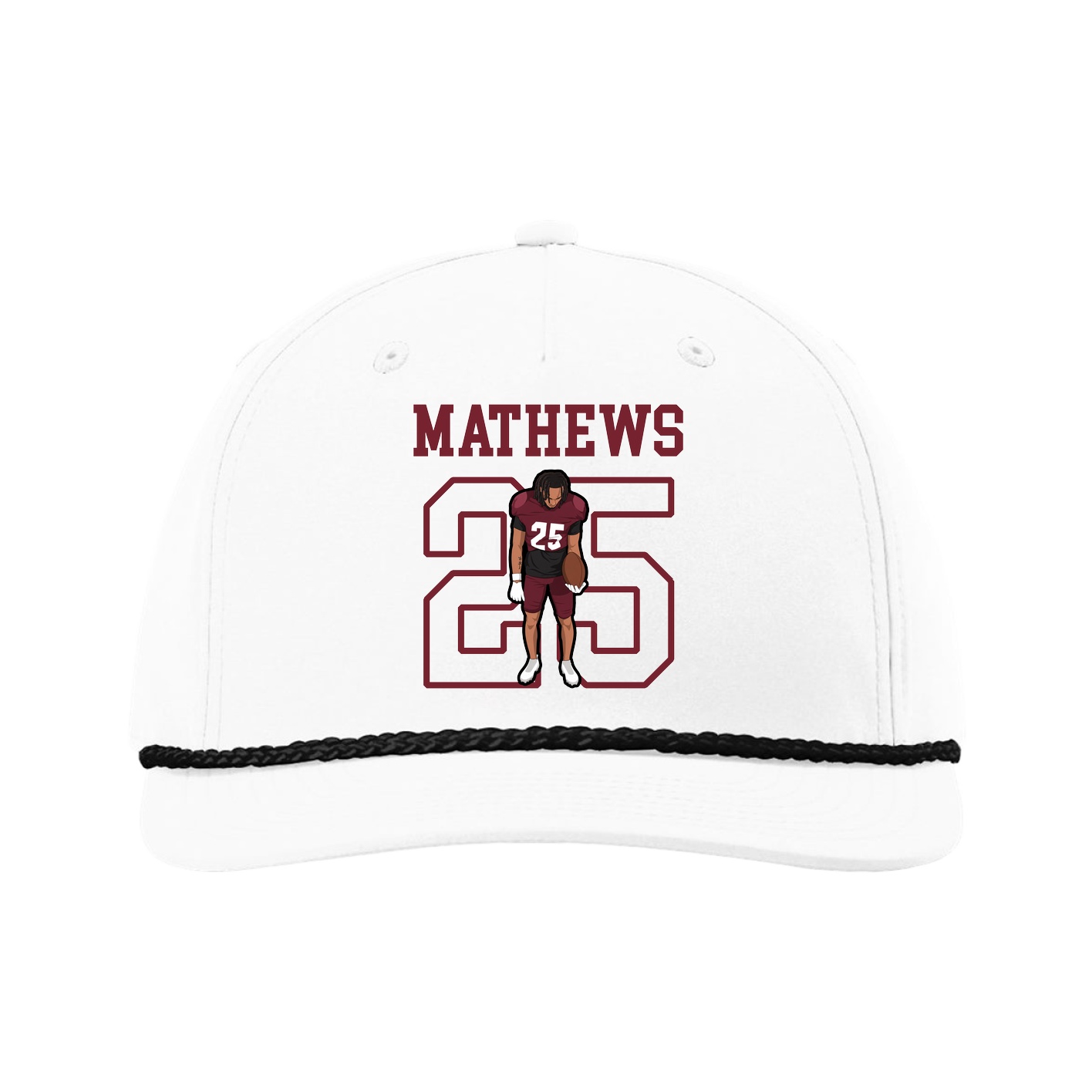 Five-Panel Classic Rope Cap — Shirsey in White
