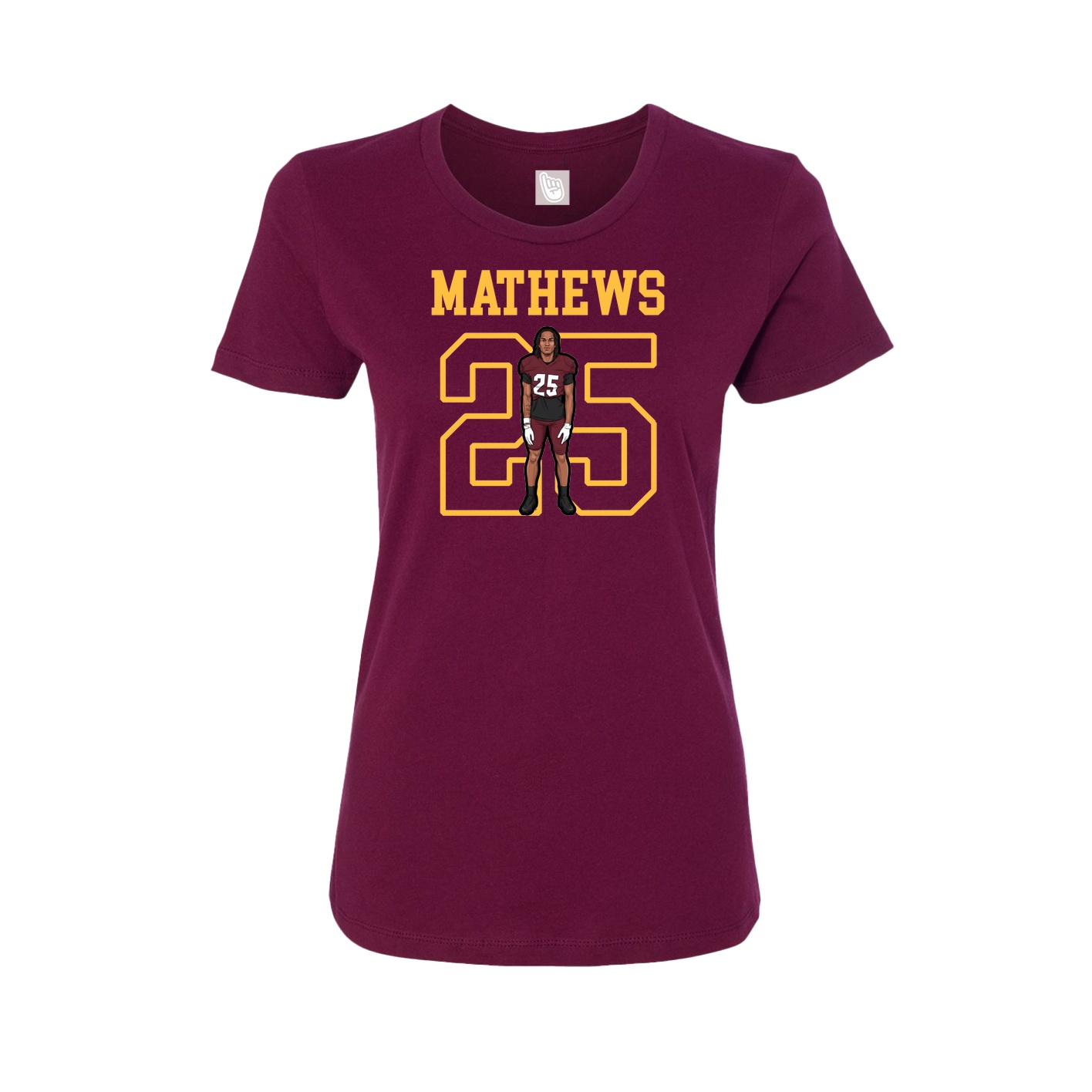 Fitted Women's Tee — Shirsey in Maroon