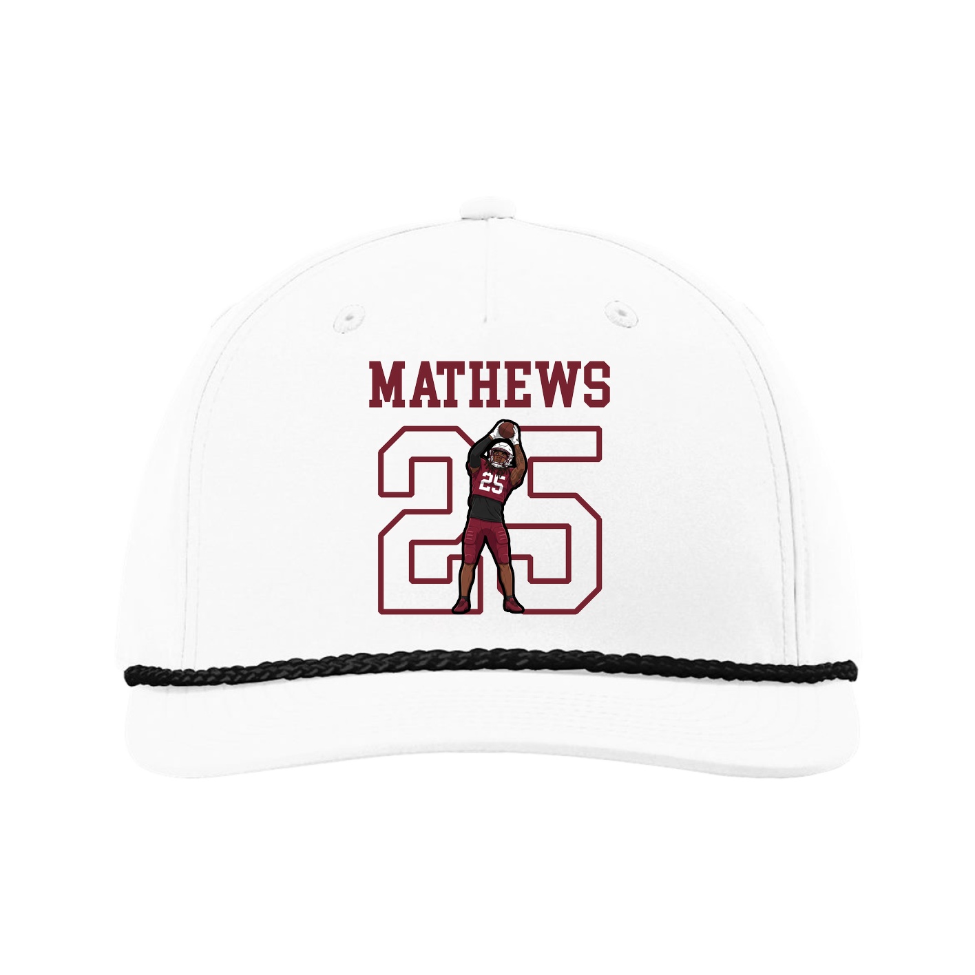 Five-Panel Classic Rope Cap — Shirsey in White