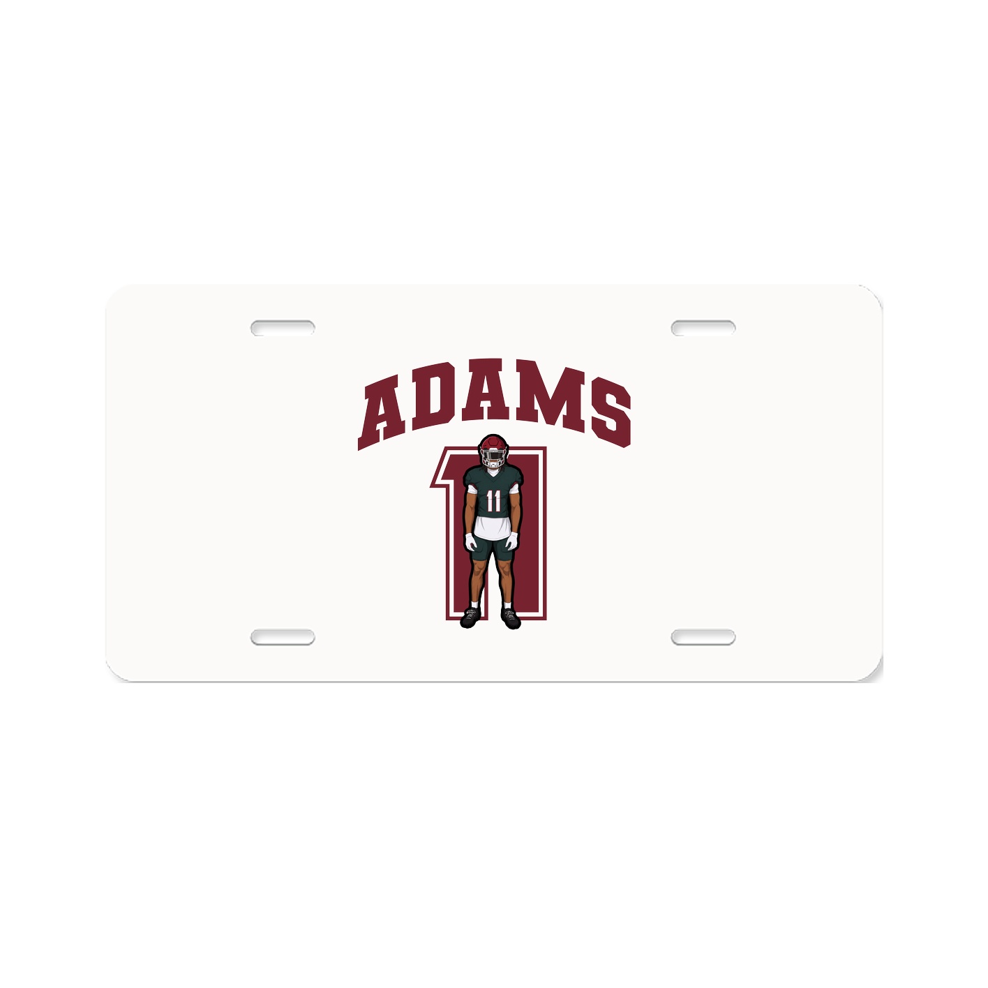 License Plate — Number in Classic