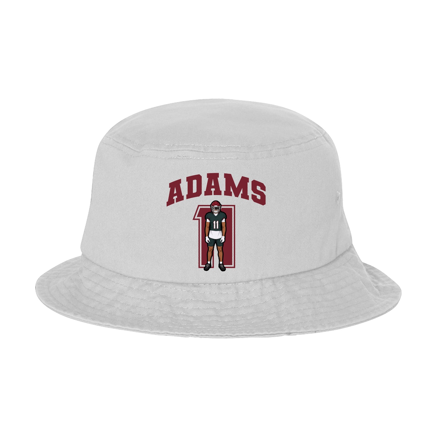 Bucket Cap — Number in White