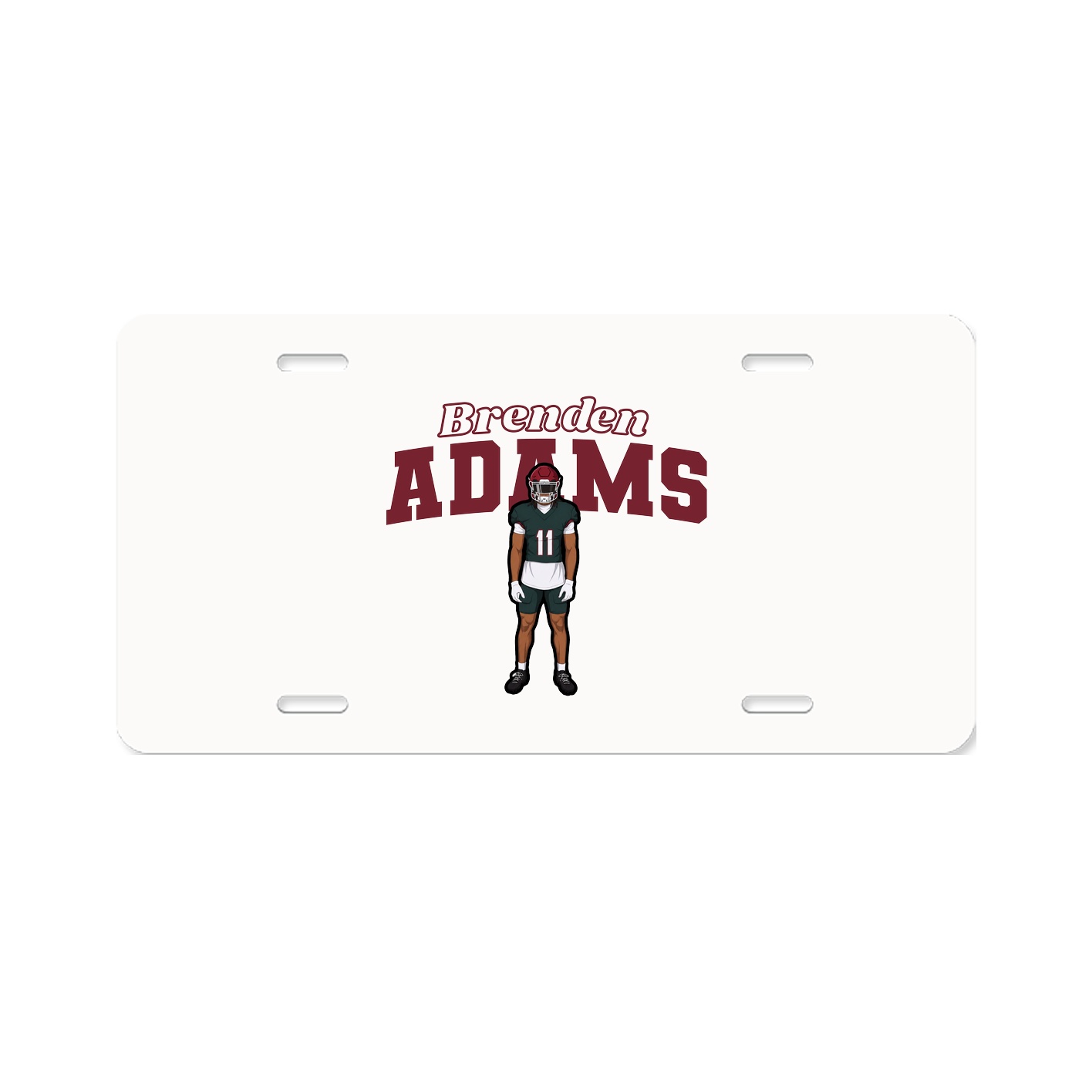 License Plate — Name Arch in Classic