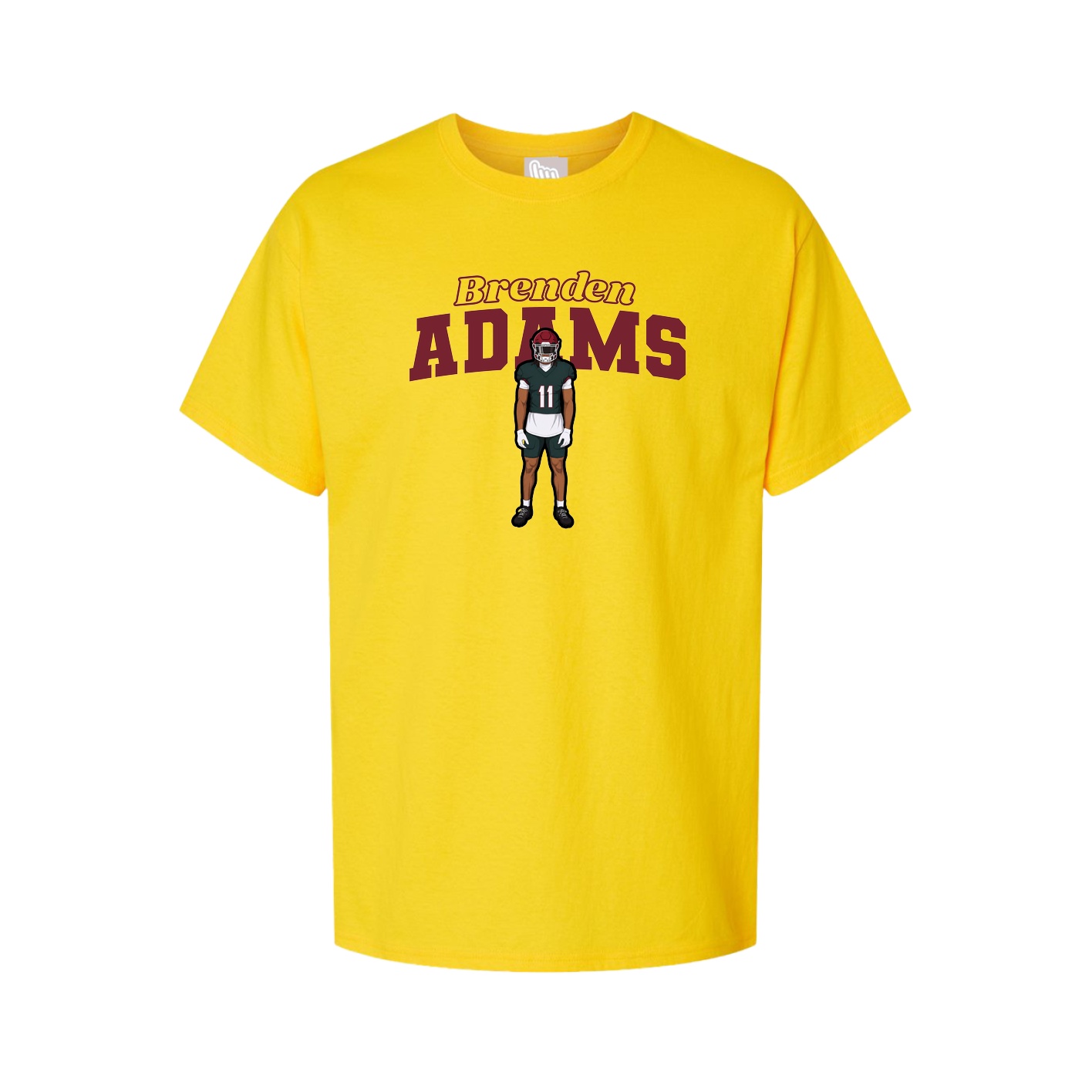 Youth Tee — Name Arch in Gold