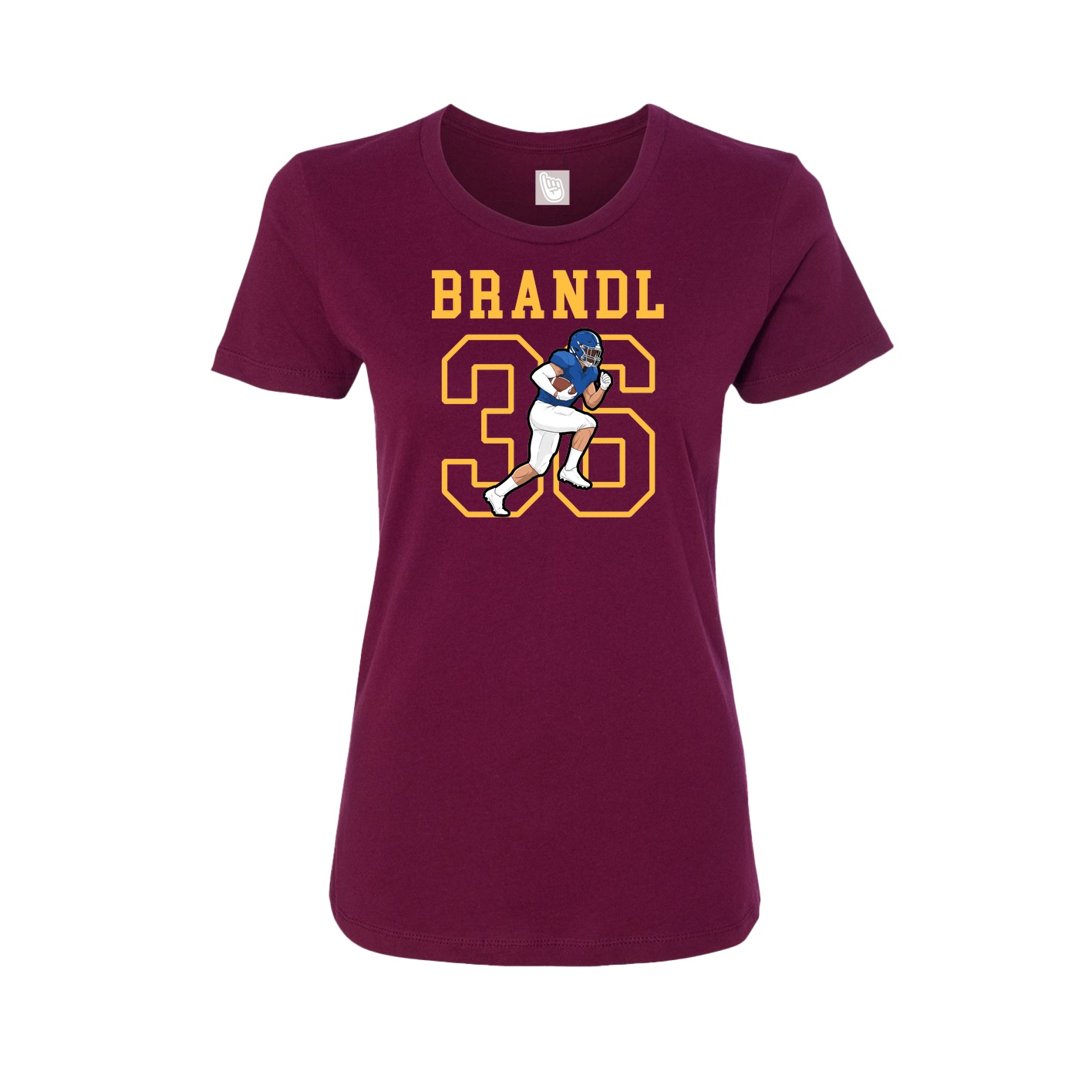 Fitted Women's Tee — Shirsey in Maroon