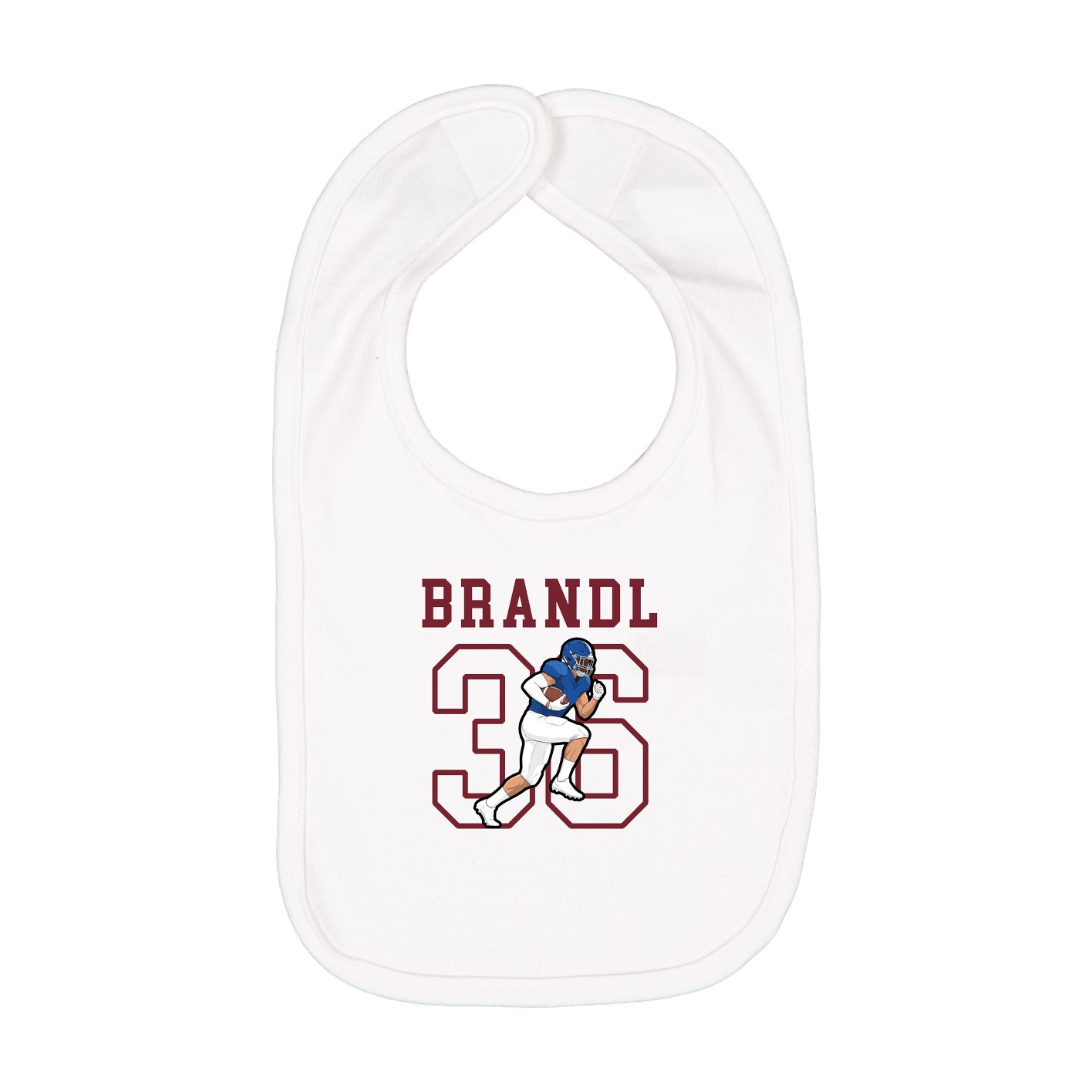 Infant Bib — Shirsey in White
