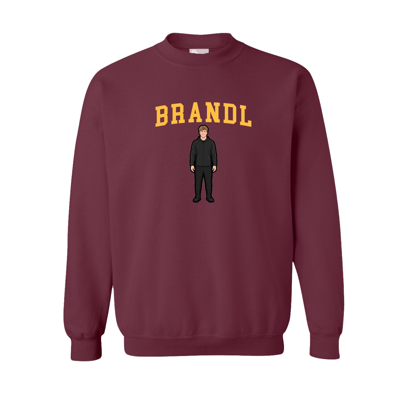 Fleece Crew — Shirsey in Maroon