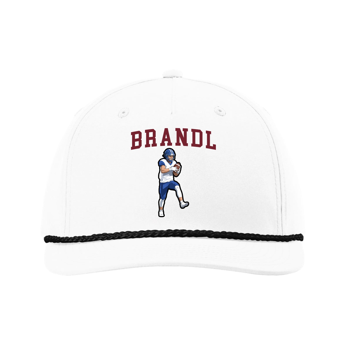 Five-Panel Classic Rope Cap — Shirsey in White