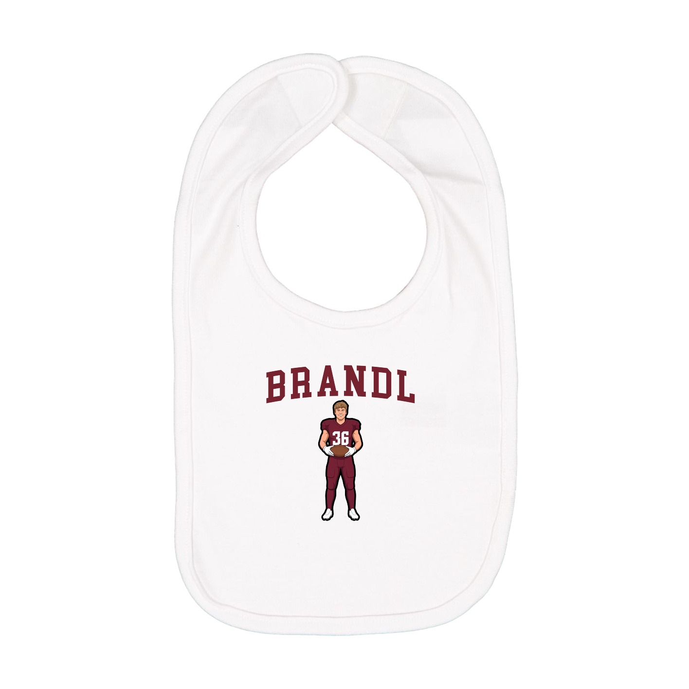 Infant Bib — Shirsey in White