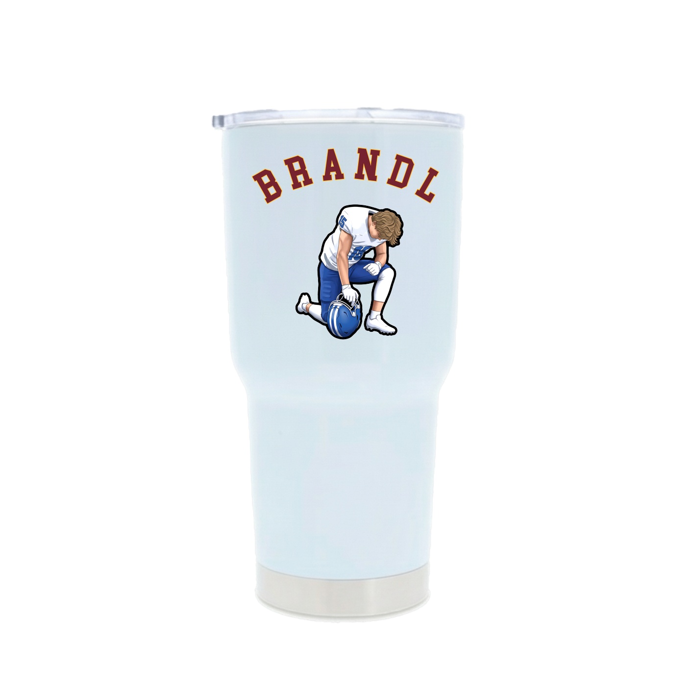 30oz Stainless Steel Tumbler — Shirsey Arch in White