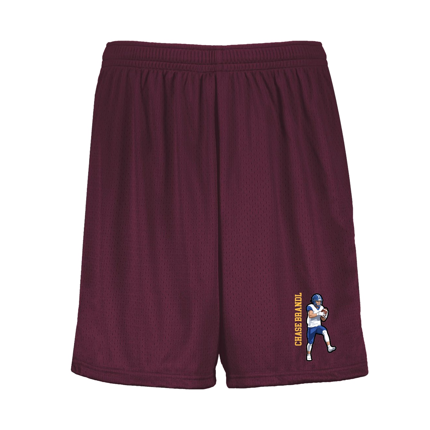 Shorts — Name Vertical in Maroon