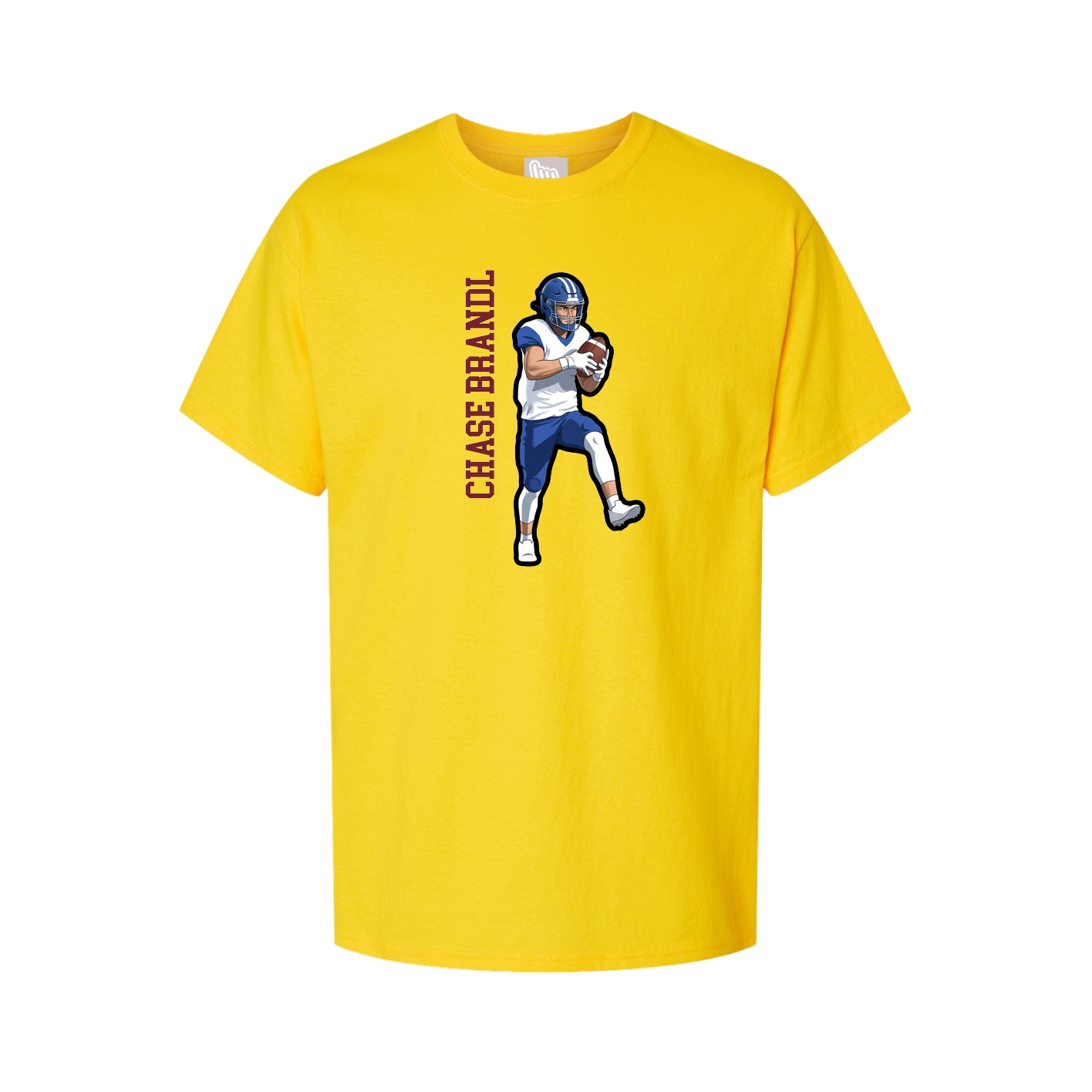 Tee — Name Vertical in Gold