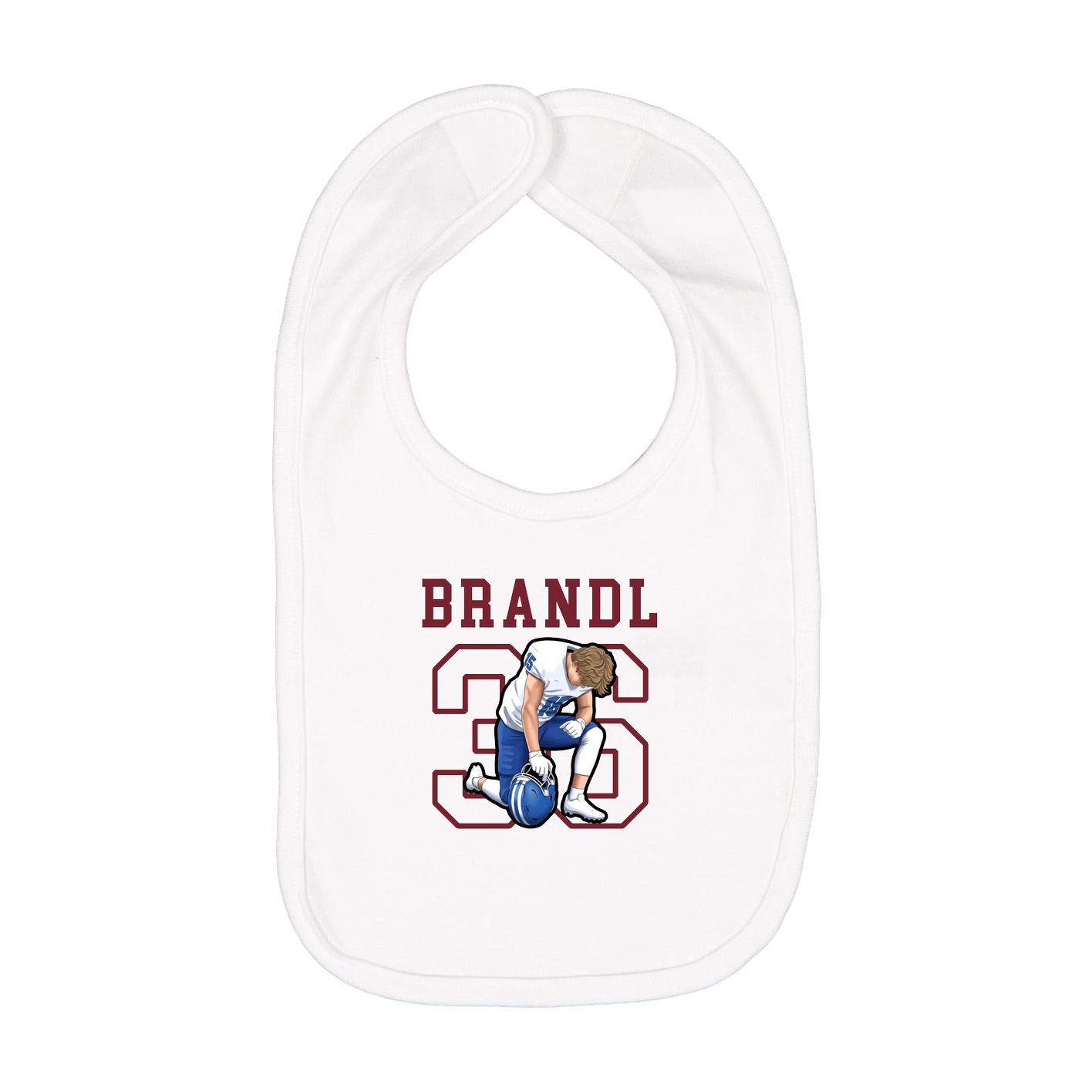 Infant Bib — Shirsey in White