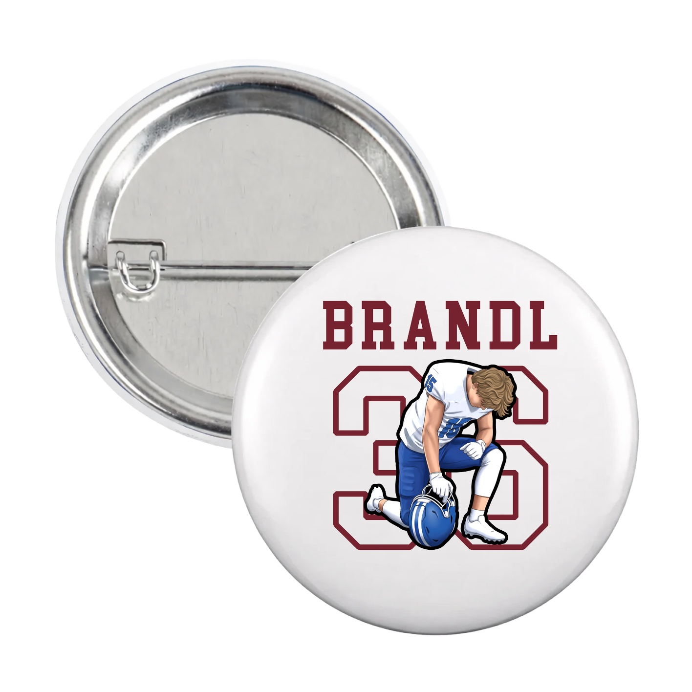 Game Day Button — Shirsey in White