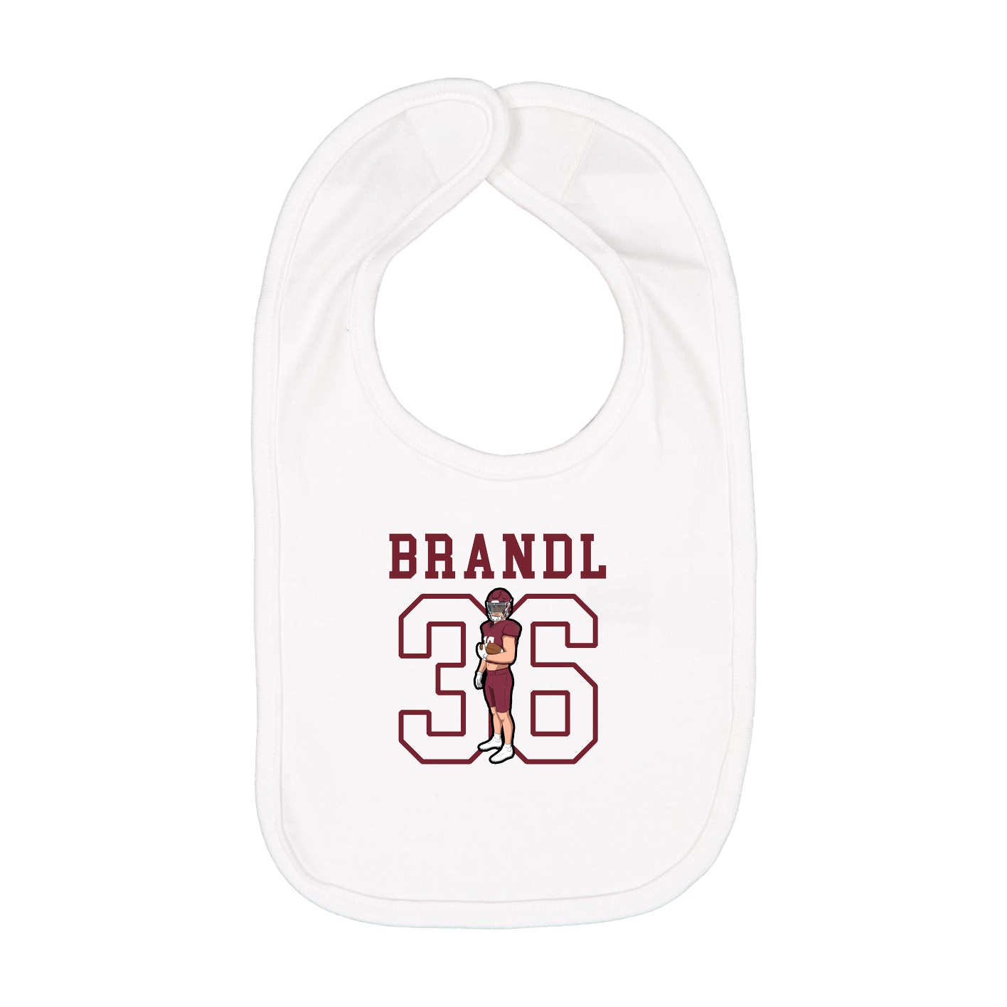 Infant Bib — Shirsey in White