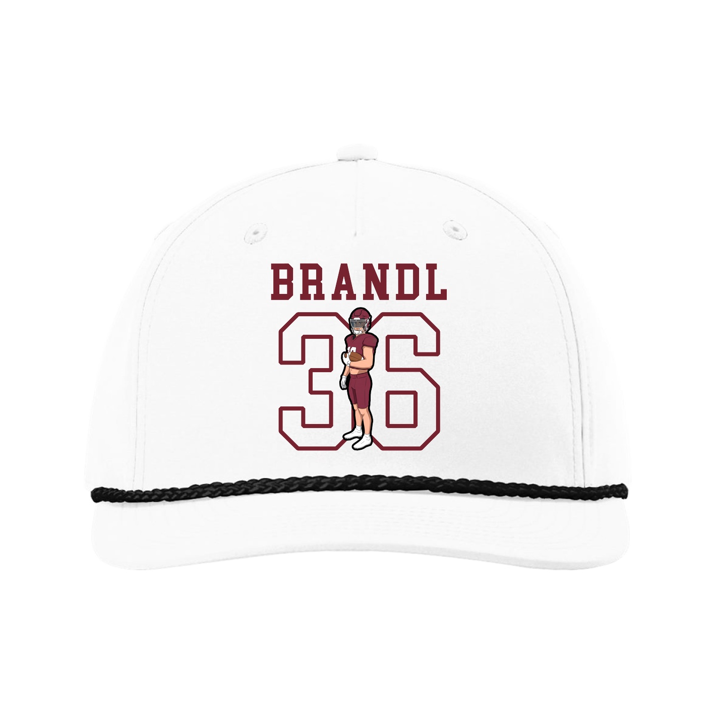 Five-Panel Classic Rope Cap — Shirsey in White