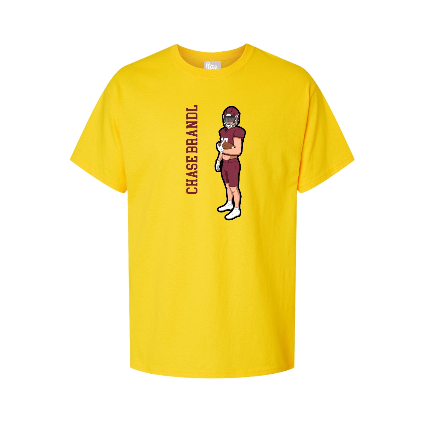 Tee — Name Vertical in Gold