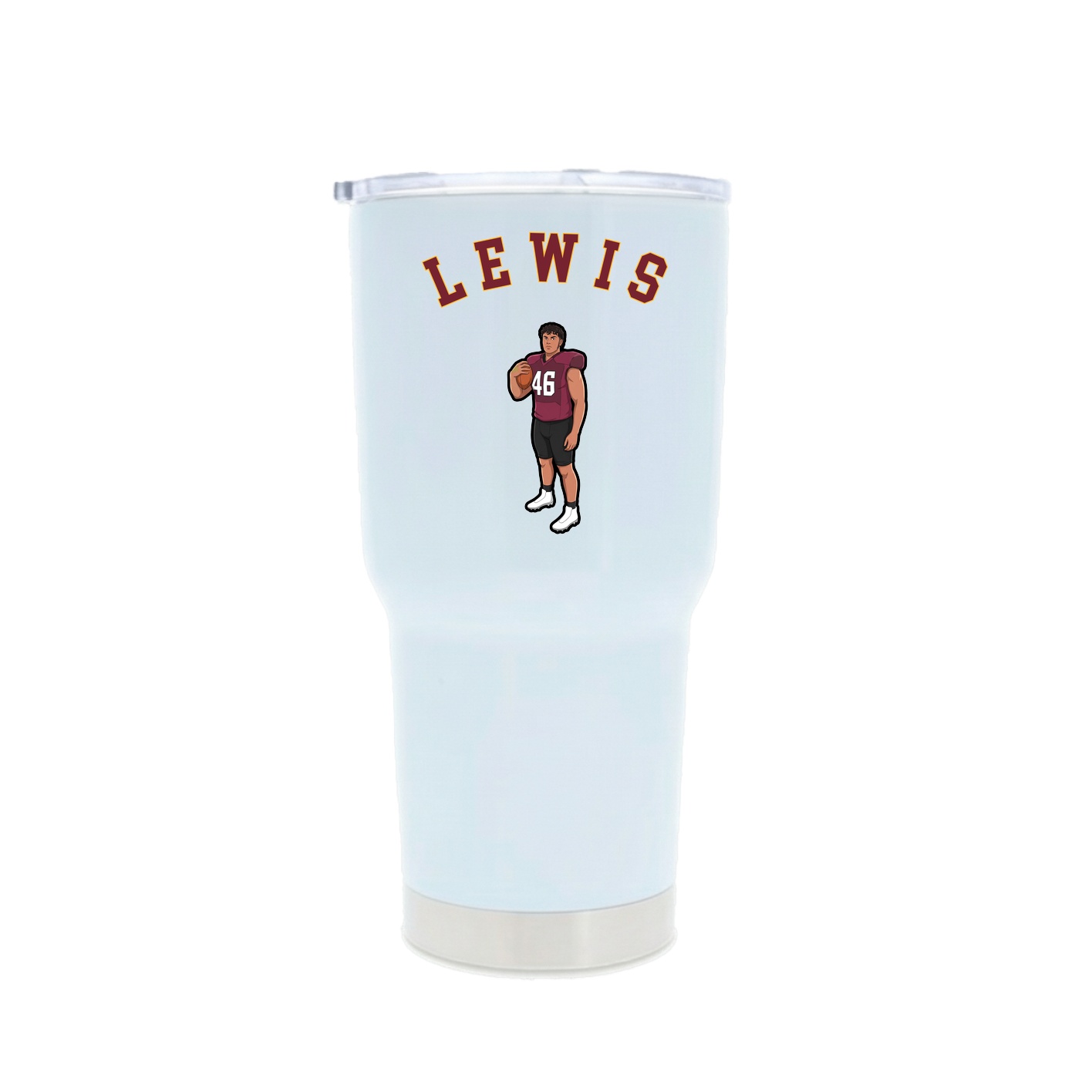 30oz Stainless Steel Tumbler — Shirsey Arch in White
