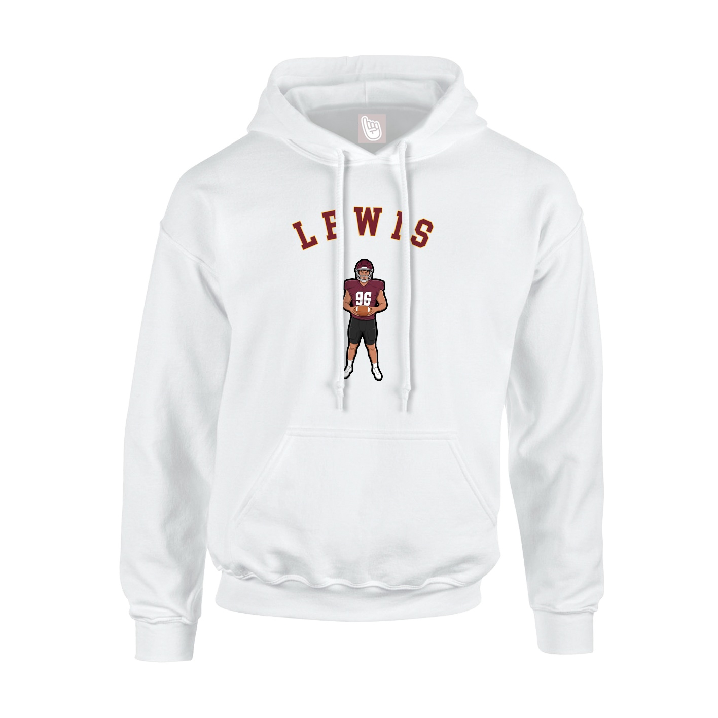 Youth Hoodie — Shirsey Arch in White