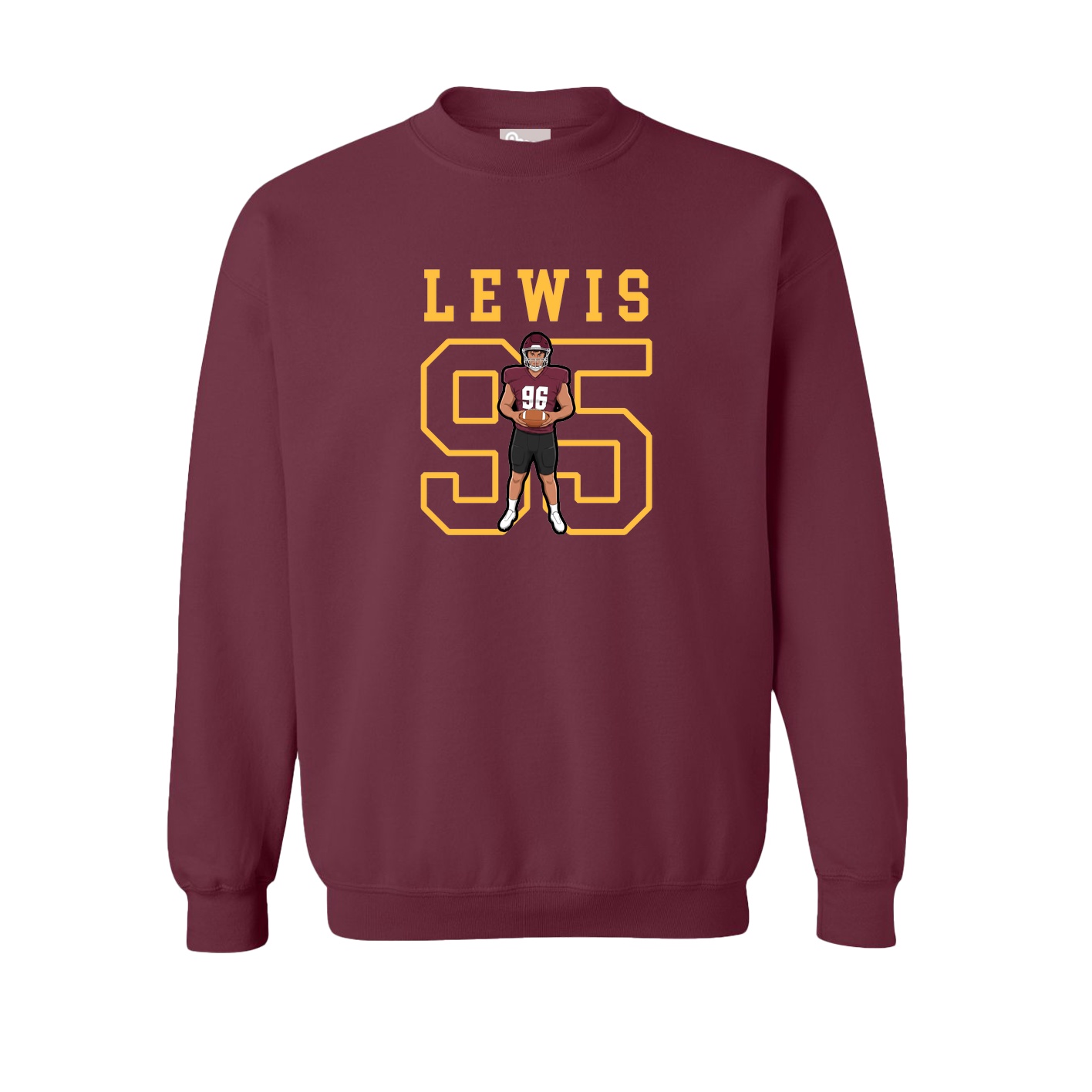 Fleece Crew — Shirsey in Maroon