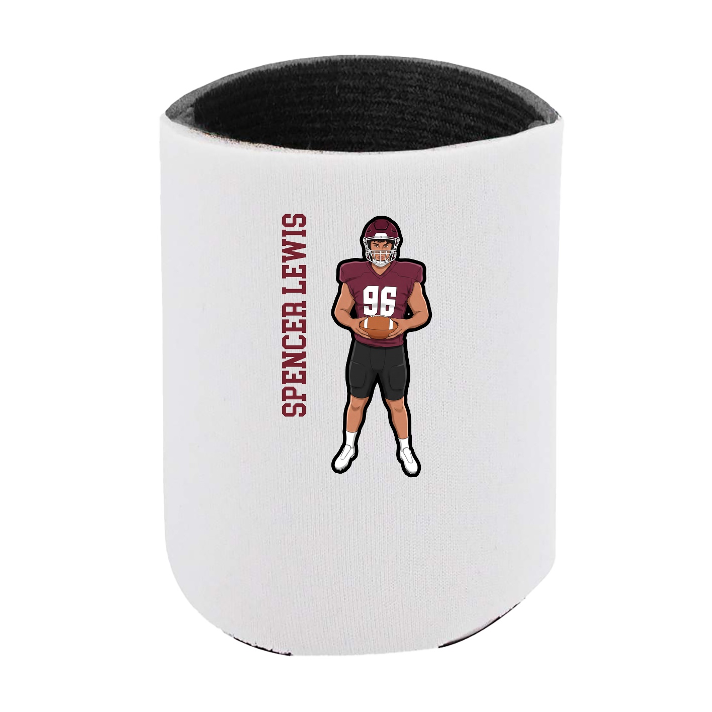 Can Holder — Name Vertical in White