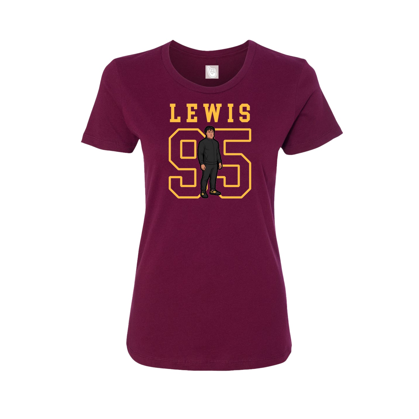 Fitted Women's Tee — Shirsey in Maroon
