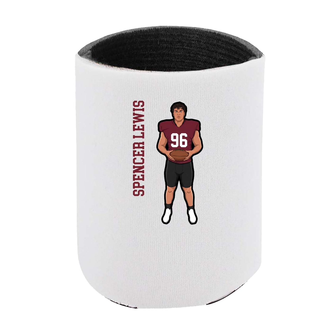 Can Holder — Name Vertical in White