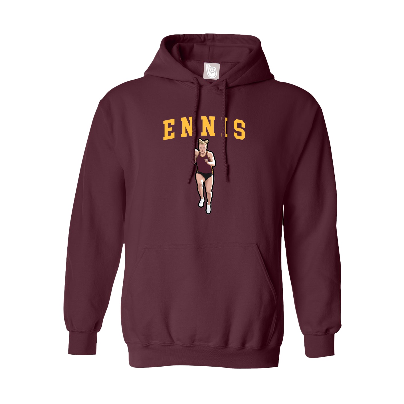Hoodie — Shirsey in Maroon